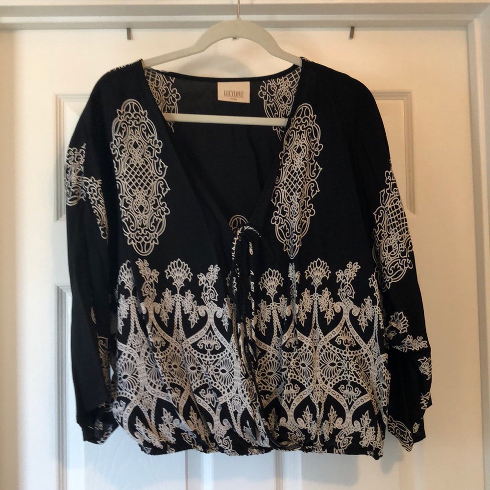 Boho inspired wrap top